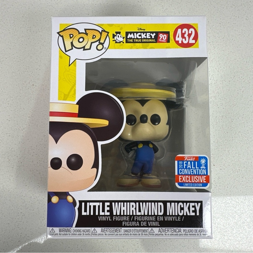 Funko Pop! Disney Little Whirlwind Mickey #432 Yellow Fall Exclusive